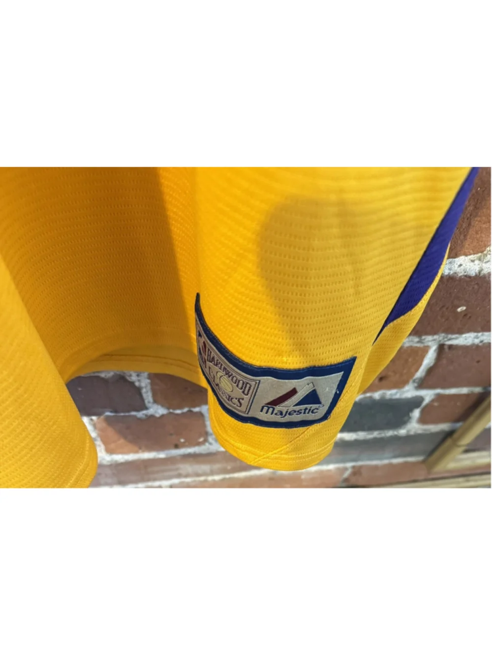 Los Angeles LA Lakers Majestic Shooting Shirt Men 2XL Yellow